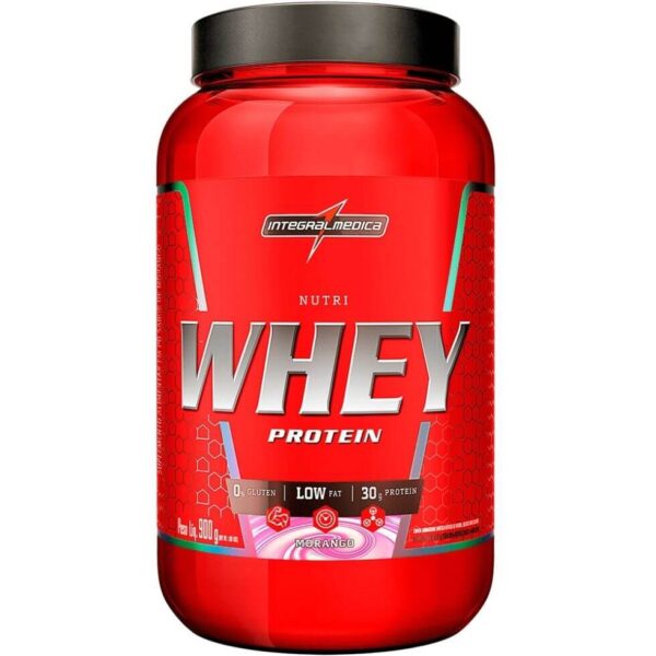 Nutri Whey Protein Pote (907g) - Morango.